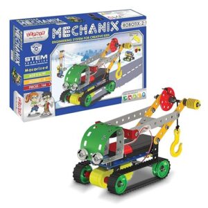 Mechanix Robotix-2 STEM Toy, Building and Construction Set for Boys and Girls Age 8+ Years, Motor and Gear