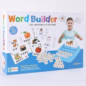 Ekta Word Builder 2 in 1 Letters Matching Game, Educational Game for Pre-School Kids